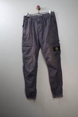 Stone Island Grey RE-T Cargo Bottoms