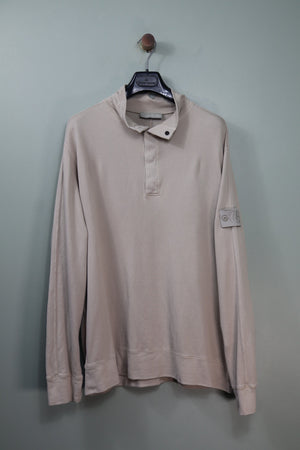 Stone Island Beige Ghost 1/4 Zip Jumper
