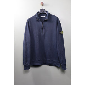 Stone Island Navy 1/4 Zip Jumper