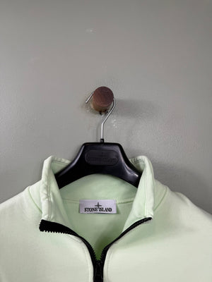 Stone Island Pastel Green 1/4 Zip Jumper