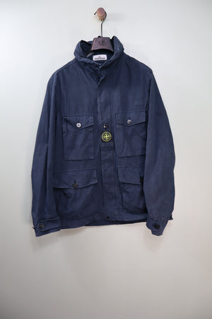 Stone Island Navy Cotton Cordura Jacket