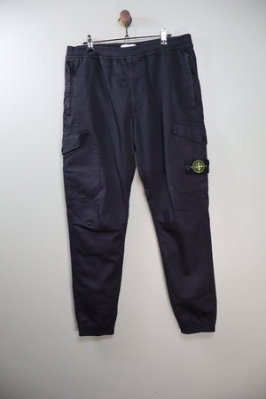 Stone Island Black RE-T Cargo Bottoms