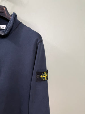 Stone Island Navy 1/4 Zip Jumper