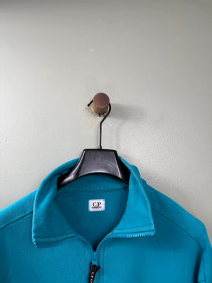 C.P. Company Aqua Blue 1/4 Zip Jumper