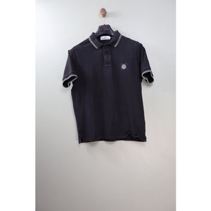 Stone Island Black Slim Fit Polo