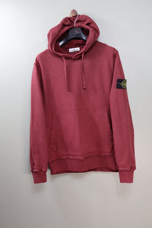 Stone Island Burgundy Hoodie