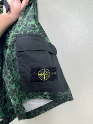 Stone Island Green Tortoise Shell RE Cargo Shorts