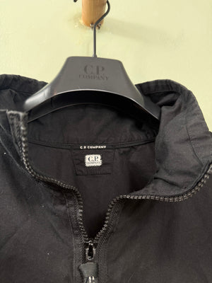 C.P. Company Black 1/4 Zip Smock