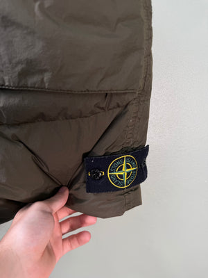 Stone Island Khaki Crinkle Reps Gilet