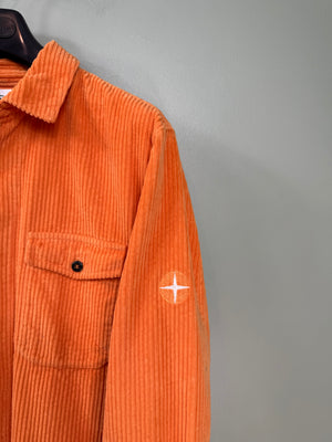 Stone Island Orange Corduroy Overshirt