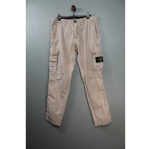 Stone Island Beige SL Cargo Bottoms