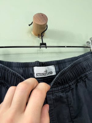 Stone Island Black RE-T Cargo Bottoms
