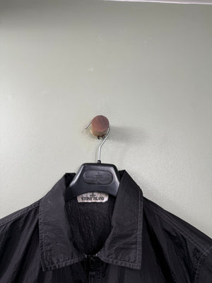 Stone Island Black Nylon Metal Overshirt