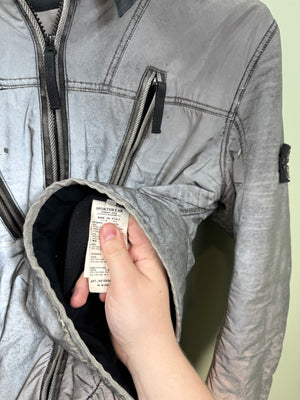 Stone Island Grey Liquid Reflective Jacket
