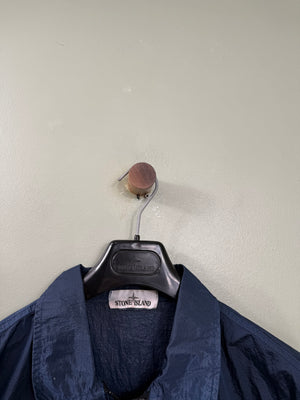 Stone Island Navy Nylon Metal Overshirt