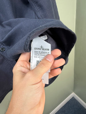 Stone Island Navy Moleskin Overshirt
