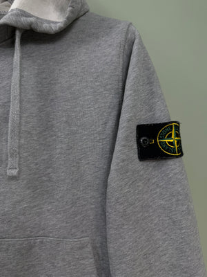 Stone Island Grey Zipped Hoodie