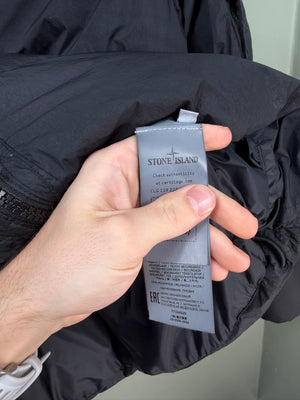 Stone Island Black Crinkle Reps Down Jacket