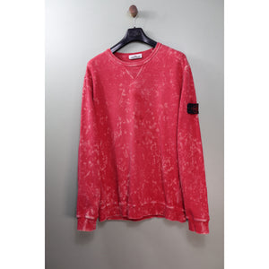 Stone Island Red Ovo Dye Jumper