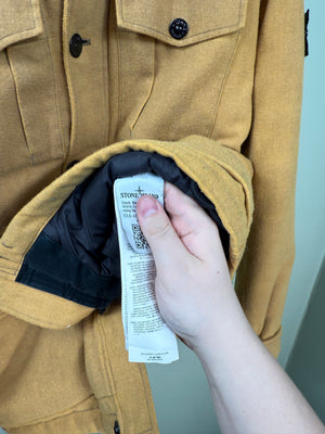 Stone Island Yellow Ice Wool Blend Jacket