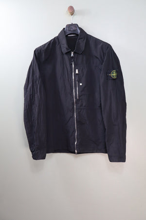 Stone Island Black Nylon Metal Overshirt