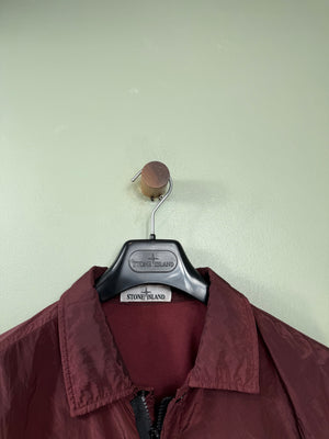 Stone Island Burgundy Nylon Metal Overshirt