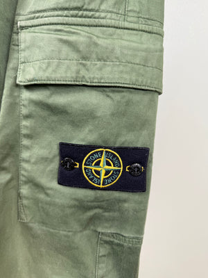 Stone Island Green RE-T Cargo Bottoms