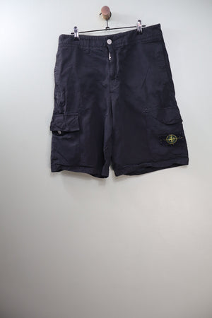 Stone Island Black LO-W Cargo Shorts