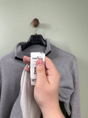 Stone Island Grey 1/4 Zip Jumper