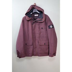 Stone Island Burgundy Tank Shield Jacket