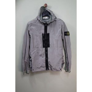 Stone Island Silver Nylon Metal Watro Jacket