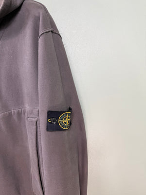 Stone Island Charcoal Grey Zipped Hoodie