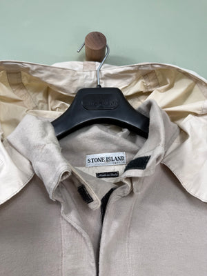 Stone Island Beige 1/4 Zip Hoodie