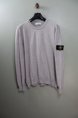 Stone Island Grey Knit Jumper