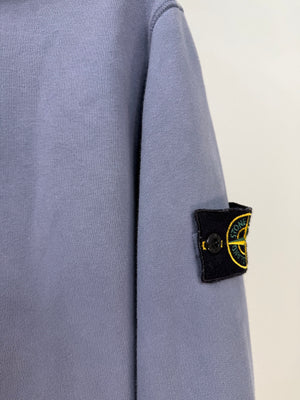 Stone Island Blue Zipped Hoodie