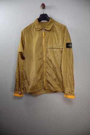 Stone Island Gold Nylon Metal Overshirt