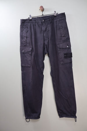 Stone Island Black CO Ghost Cargo Bottoms