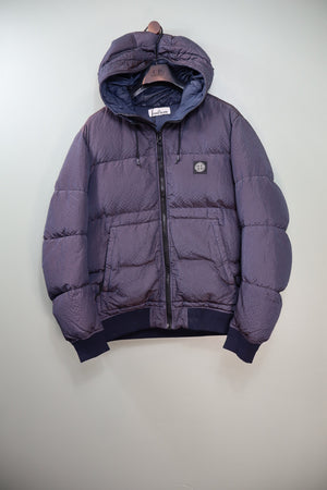 Stone Island Navy Poly Colour Down Jacket