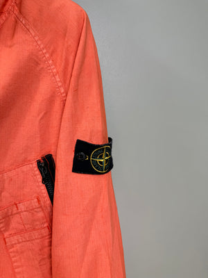 Stone Island Orange Cotton Tela Jacket