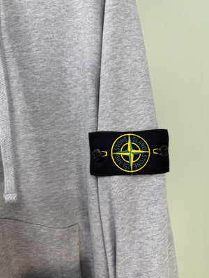 Stone Island Grey Zipped Hoodie