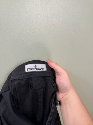 Stone Island Black RE-T Cargo Bottoms