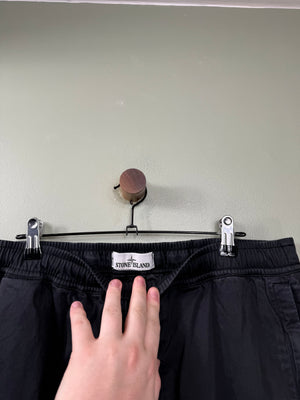 Stone Island Black RE-T Cargo Bottoms