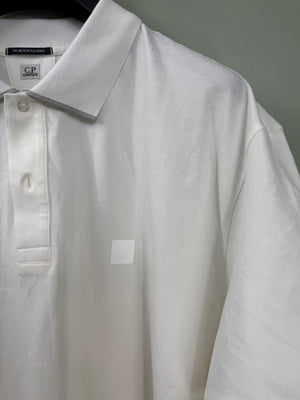C.P. Company White Metropolis Polo