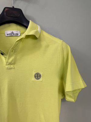 Stone Island Lime Slim Fit Polo
