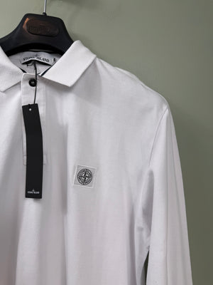 Stone Island White Slim Fit Polo