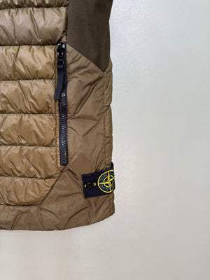 Stone Island Khaki Micro Yarn Down Gilet