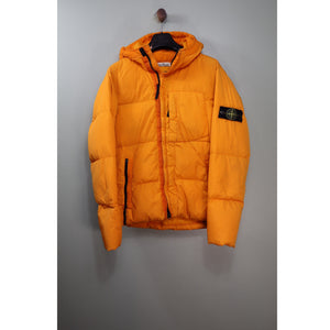 Stone Island Yellow Crinkle Reps Down Jacket