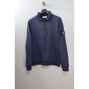 Stone Island Navy 1/4 Zip Jumper