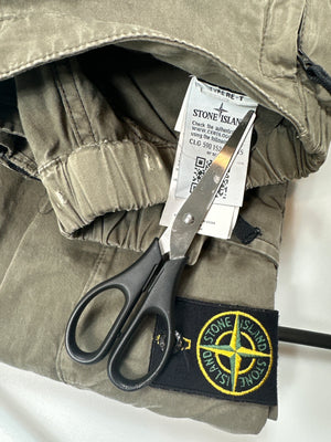 Stone Island Khaki RE-T Cargo Bottoms