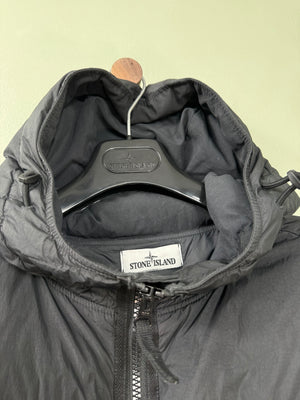 Stone Island Black Crinkle Reps Down Jacket